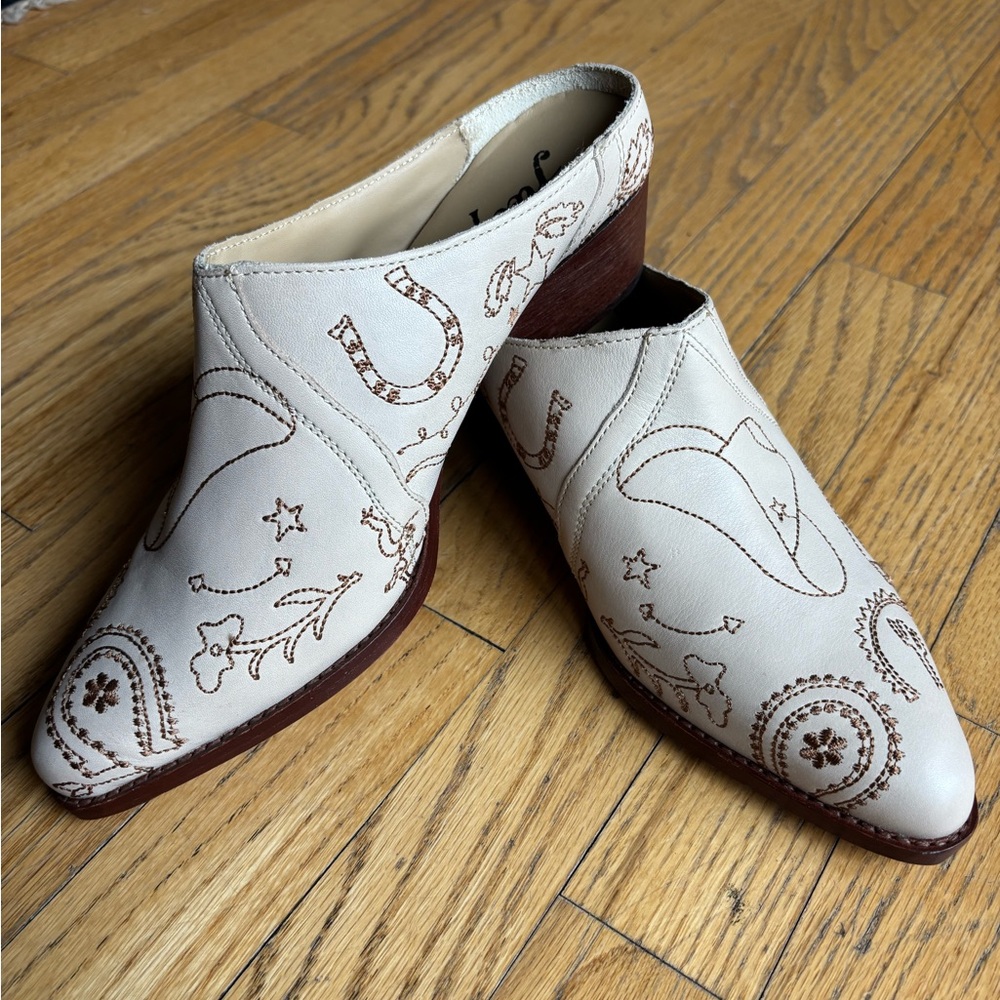 Free People - Women’s Embroidered Mules